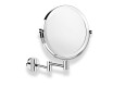 Meikkipeili, suora / 3-kertainen suurennus, pyöreä, kallistuva, kaksinkertainen liikkuva varsi / kromi
