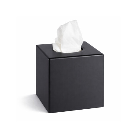 Pyyhepaperin annostelija – kuutio / ABS, mattamusta #1