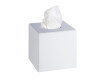 Pyyhepaperin annostelija – kuutio / kiiltävä valkoinen ABS