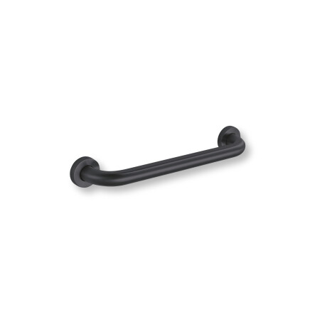 Tukikaide vammaisille, Ø32, suora, STANDARD – 40 cm / ruostumaton teräs, mattamusta #1