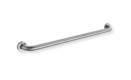 Tukikaide vammaisille, Ø32, suora, STANDARD – 80 cm / harjattu teräs