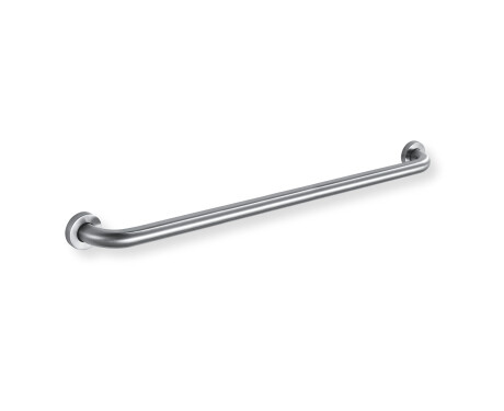 Tukikaide vammaisille, Ø32, suora, STANDARD – 80 cm / harjattu teräs