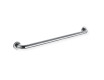 Tukikaide vammaisille, Ø32, suora, STANDARD – 80 cm / kiillotettu ruostumaton teräs