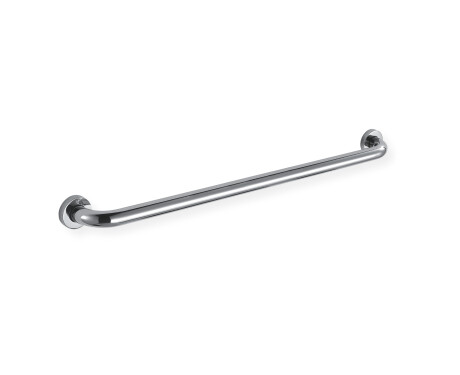 Tukikaide vammaisille, Ø32, suora, STANDARD – 80 cm / kiillotettu ruostumaton teräs