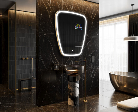 Epäsäännöllinen peili kylpyhuoneen LED SMART Z222 Google #8