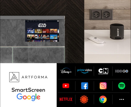 Smart Kylpyhuoneen Peilikaappi LED - L27 Sarah 66,5 x 72cm #5