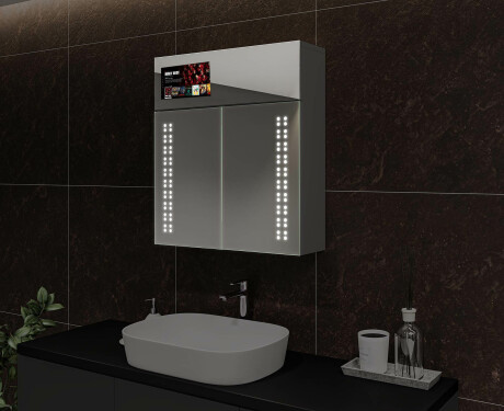 Smart Kylpyhuoneen Peilikaappi LED - L55 Sarah 66,5 x 72cm #6