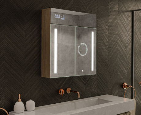 Kylpyhuoneen Peilikaappi LED - L02 Emily 66,5 x 72cm