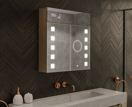 Kylpyhuoneen Peilikaappi LED - L03 Emily 66,5 x 72cm