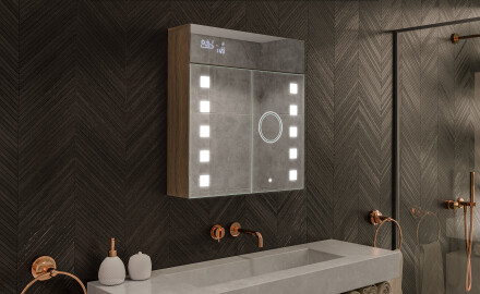 Kylpyhuoneen Peilikaappi LED - L03 Emily 66,5 x 72cm