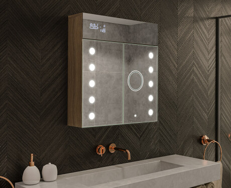 Kylpyhuoneen Peilikaappi LED - L06 Emily 66,5 x 72cm