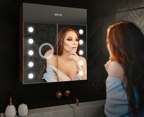 Kylpyhuoneen Peilikaappi LED - L06 Emily 66,5 x 72cm #9