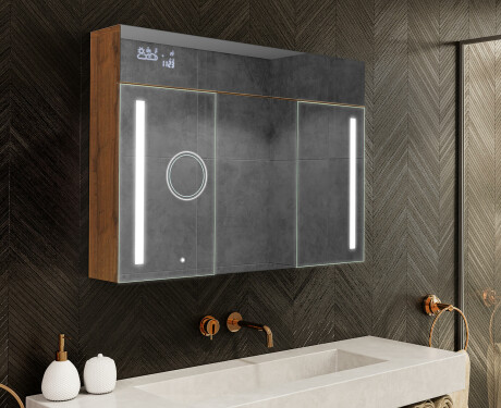 Kylpyhuoneen Peilikaappi LED - L02 Emily 100 x 72cm #1