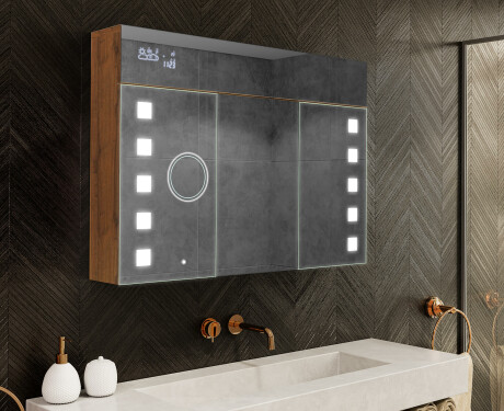 Kylpyhuoneen Peilikaappi LED - L03 Emily 100 x 72cm #1
