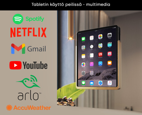 Pyöristetty moderni LED-peili iPad Displine L141 -kehyksellä #3