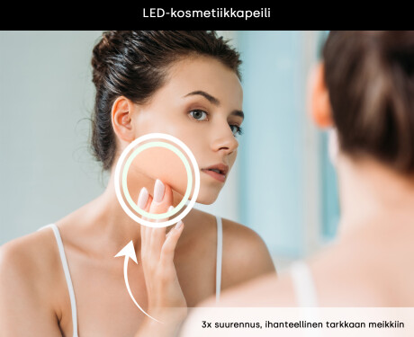 Pyöristetty moderni LED-peili iPad Displine L141 -kehyksellä #6