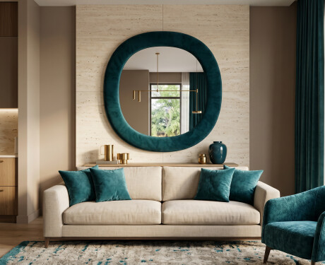 Design-pehmustettu peili - Velora Arco