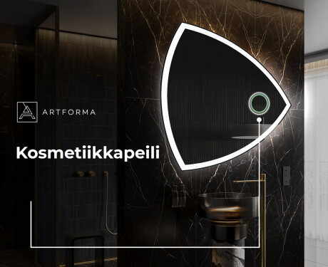 Epäsäännöllisen muotoinen LED-kylpyhuonepeili T222 #4