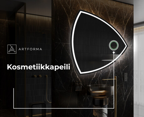 Epäsäännöllisen muotoinen LED-kylpyhuonepeili T223 #4