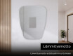 Epäsäännöllisen muotoinen LED-kylpyhuonepeili Z221 #8
