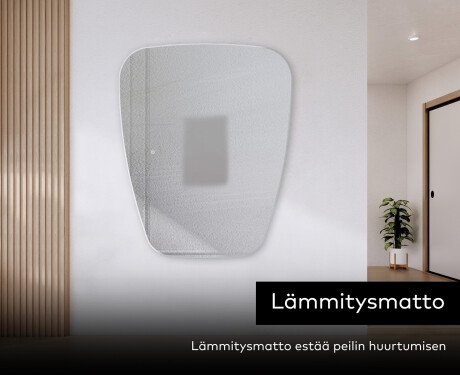 Epäsäännöllisen muotoinen LED-kylpyhuonepeili Z221 #8