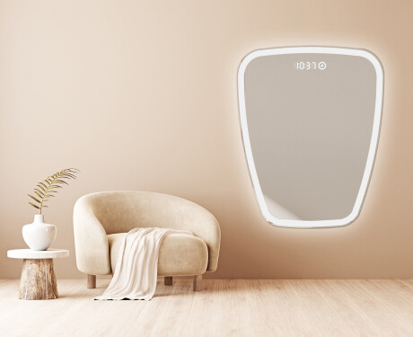 Epäsäännöllisen muotoinen LED-kylpyhuonepeili Z222 #4