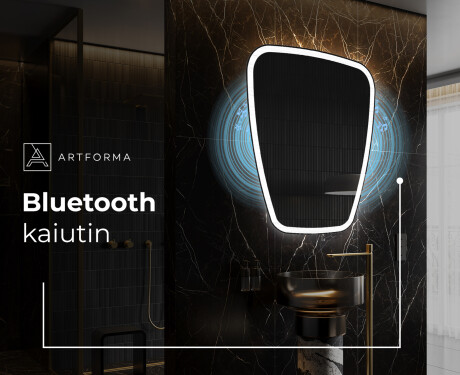 Epäsäännöllisen muotoinen LED-kylpyhuonepeili Z222 #5