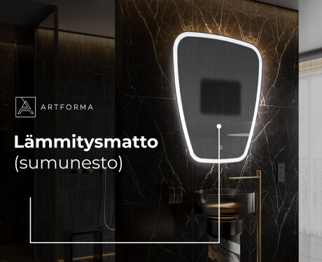 Epäsäännöllisen muotoinen LED-kylpyhuonepeili Z222 #8