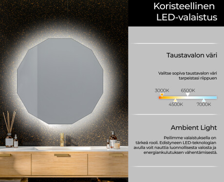 Kylpyhuoneen Peili Led-valoilla L112 #5