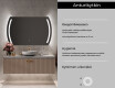 Kylpyhuoneen Peili Led-valoilla L67 #6