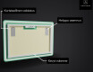 Kylpyhuoneen Peili Led-valoilla L68 #3