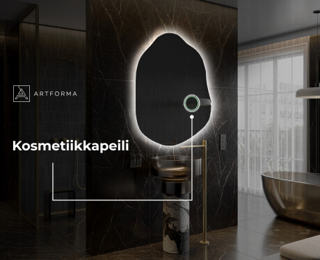 Epäsäännöllisen muotoinen LED-kylpyhuonepeili E221 #5