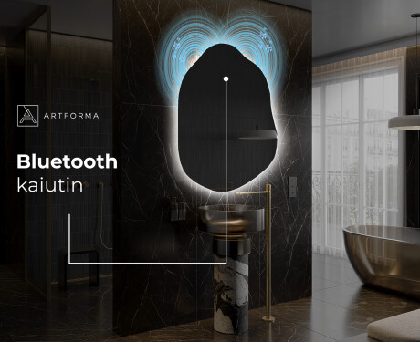 Epäsäännöllisen muotoinen LED-kylpyhuonepeili E221 #6