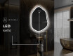 Epäsäännöllisen muotoinen LED-kylpyhuonepeili E222 #9