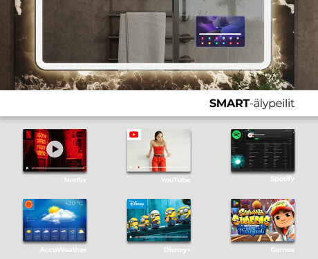 Kylpyhuoneen Peili Led-valoilla L141 #3