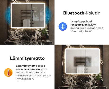 Kylpyhuoneen Peili Led-valoilla L141 #6