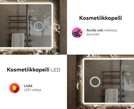 Kylpyhuoneen Peili Led-valoilla L141 #8