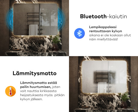 Kylpyhuoneen Peili Led-valoilla L142 #6