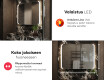 Kylpyhuoneen Peili Led-valoilla L144 #5