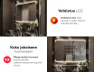 Kylpyhuoneen Peili Led-valoilla L145 #5
