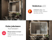 Kylpyhuoneen Peili Led-valoilla L147 #5