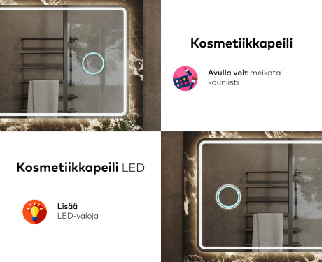 Kylpyhuoneen Peili Led-valoilla L147 #8